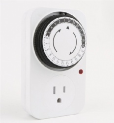 Mechanical timer socket US plug