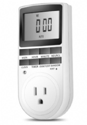 Indoor Digital Wall Switch Timer for 7 Days US plug