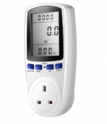 Power meter Energy Counter Consumption Usage Monitor UK plug