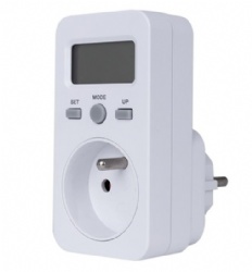 Home using small LCD Current Voltage Power Energy Consumption FR socket