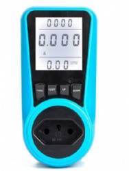 Electricity Plug Watt Energy Meter Analyzer Power Measurement with backlit