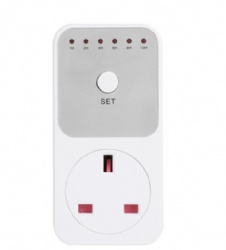 UK Countdown Timer Auto-Shut Off Timer Safety Outlet Energy-Saving Timer